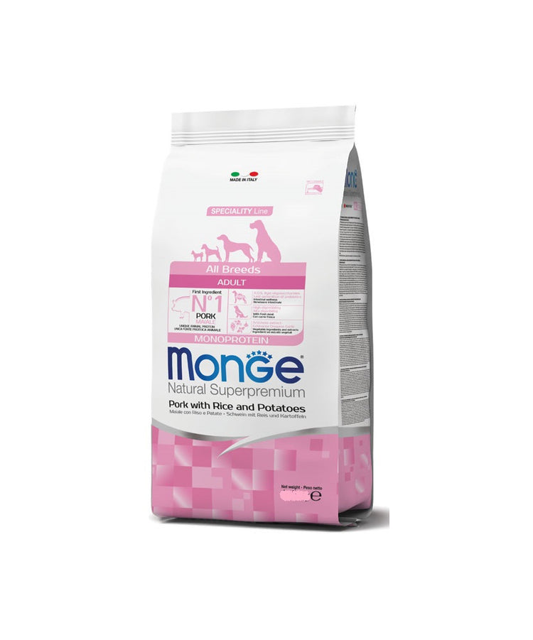 Monge 12kg Adulto All Breeds Maiale